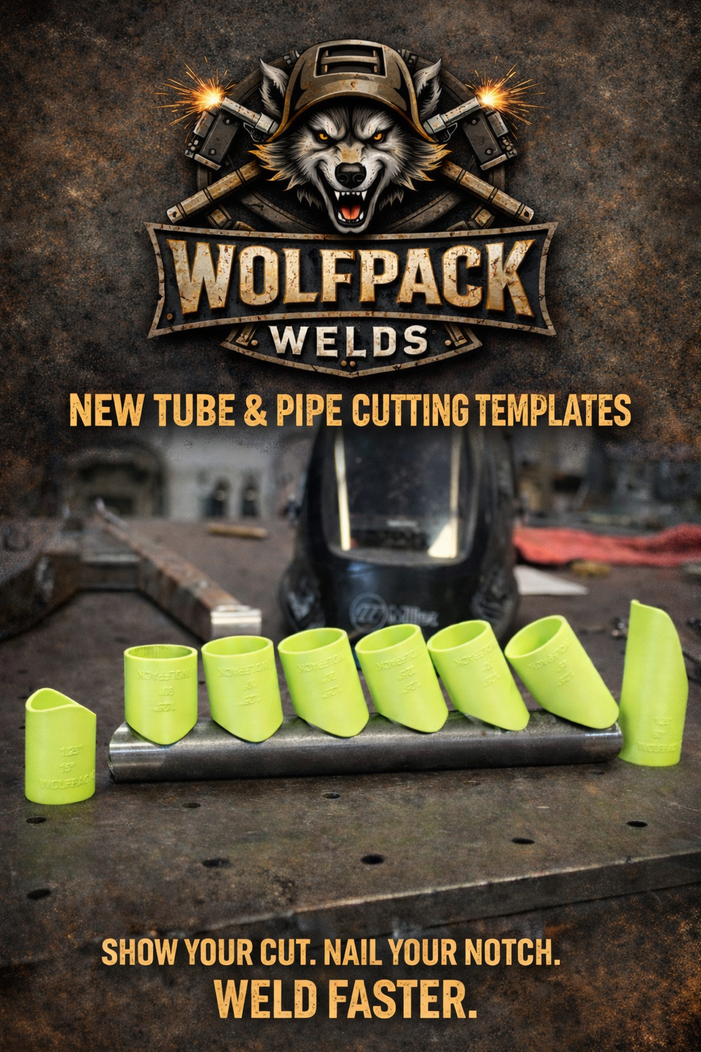1.25 Inch Tube Coping Templates Kit